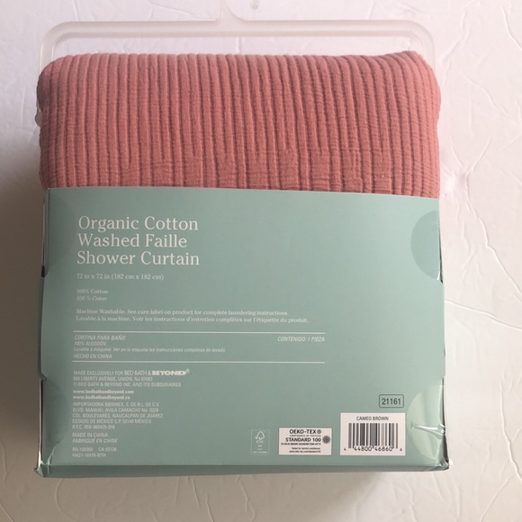 HAVEN ORGANIC COTTON WASHED FAILLE SHOWER CURTAIN 🍂 - Picture 6 of 6